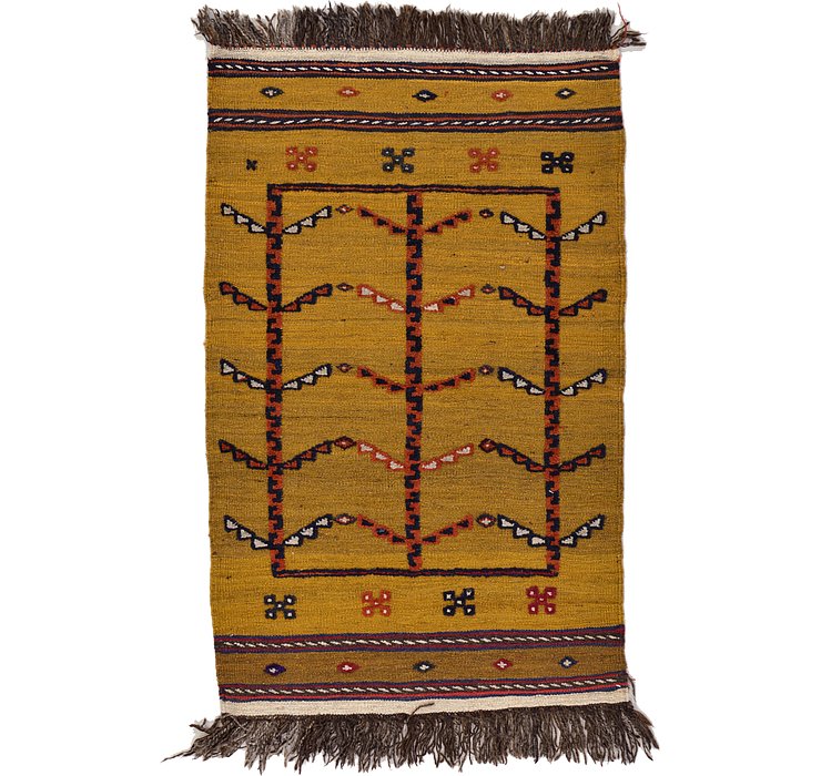 2' 8 x 4' 2 Kilim Afghan Rug