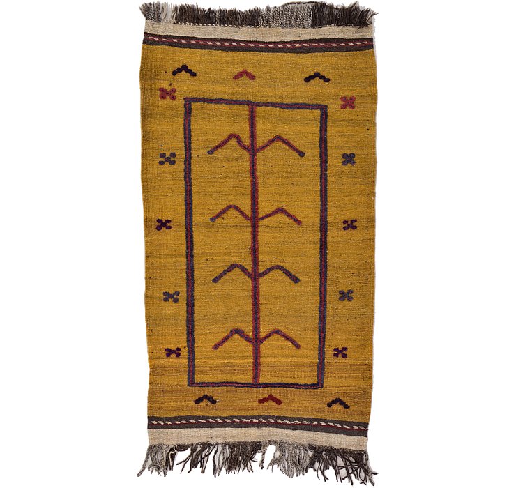 2' 8 x 4' 9 Kilim Afghan Rug