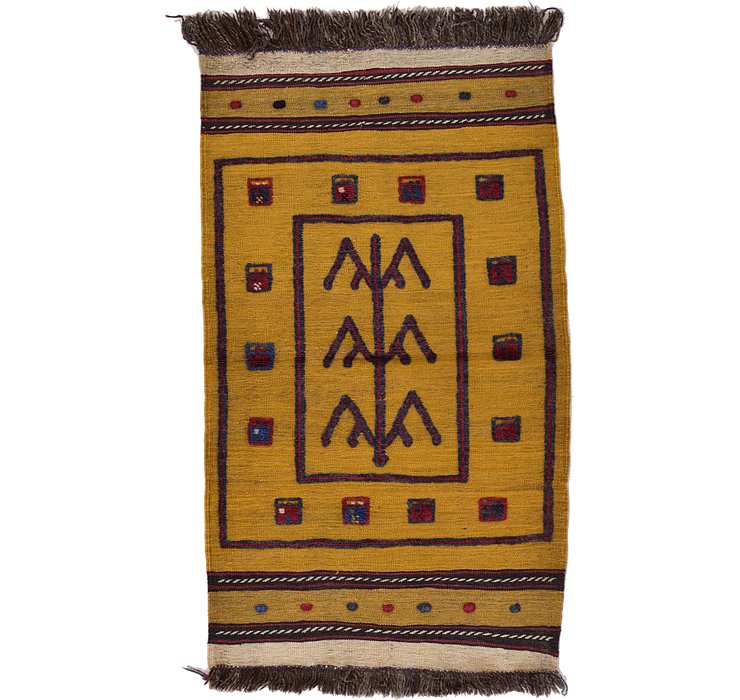 2' 7 x 4' 6 Kilim Afghan Rug