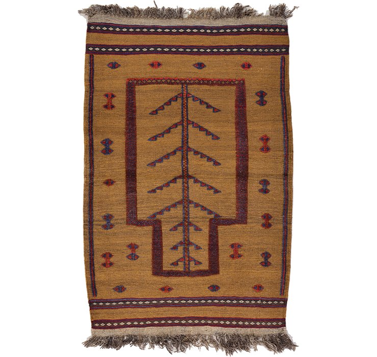 2' 9 x 4' 2 Kilim Afghan Rug