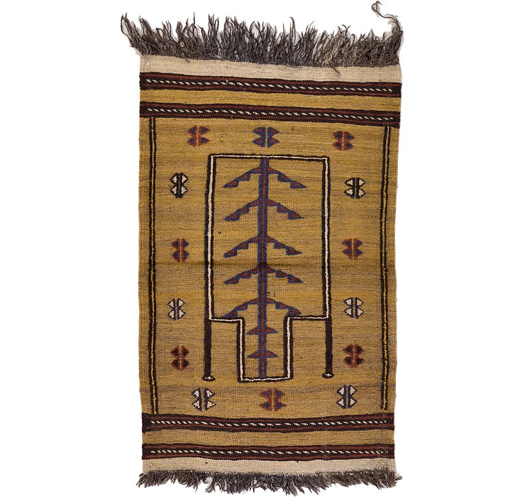 2' 5 x 3' 9 Kilim Afghan Rug
