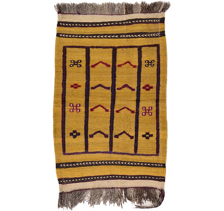 2' 6 x 3' 11 Kilim Afghan Rug