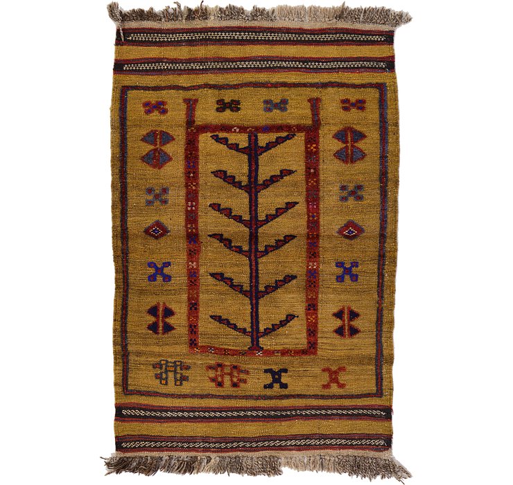 2' 7 x 4' Kilim Afghan Rug