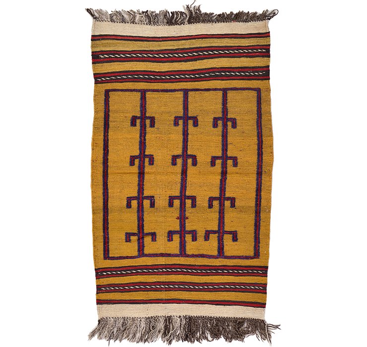 2' 7 x 4' 3 Kilim Afghan Rug