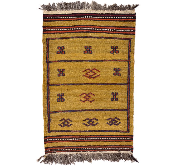 2' 5 x 3' 11 Kilim Afghan Rug