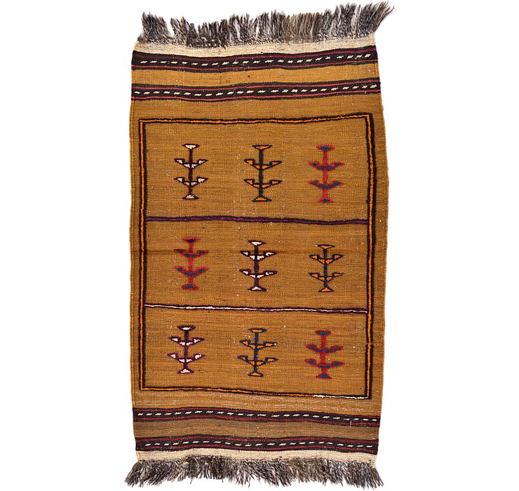 2' 6 x 4' Kilim Afghan Rug