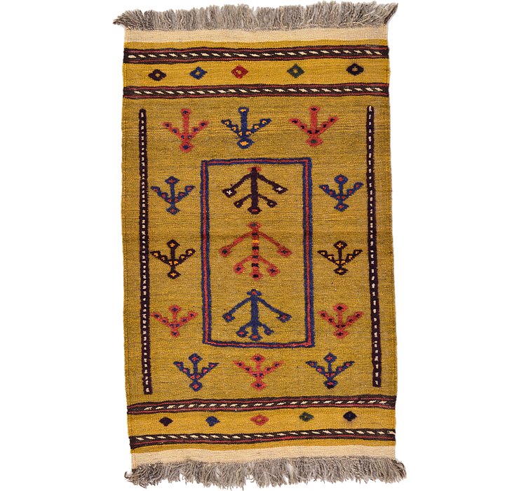 2' 5 x 3' 9 Kilim Afghan Rug