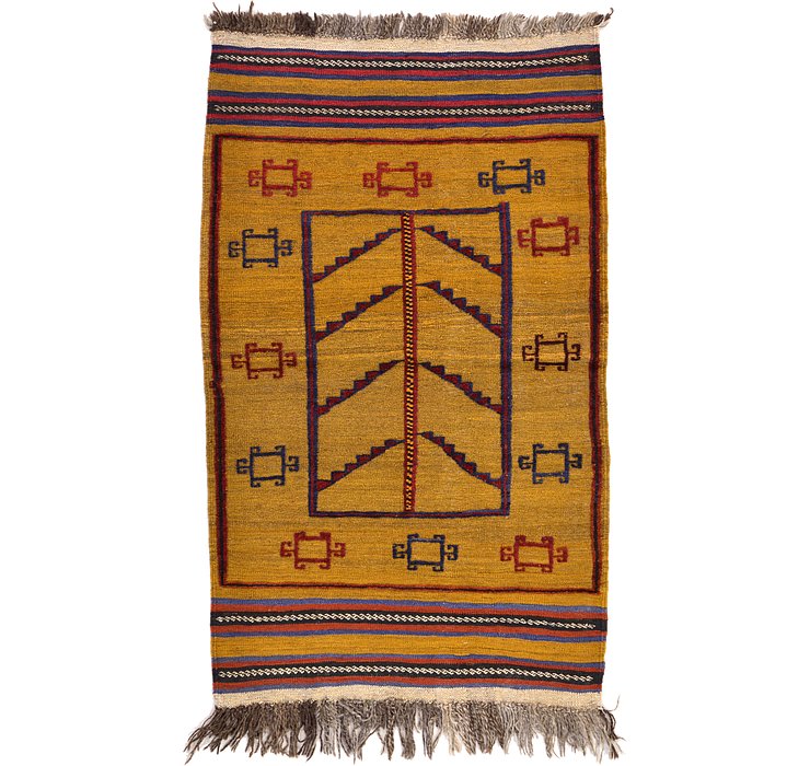 2' 8 x 4' 5 Kilim Afghan Rug