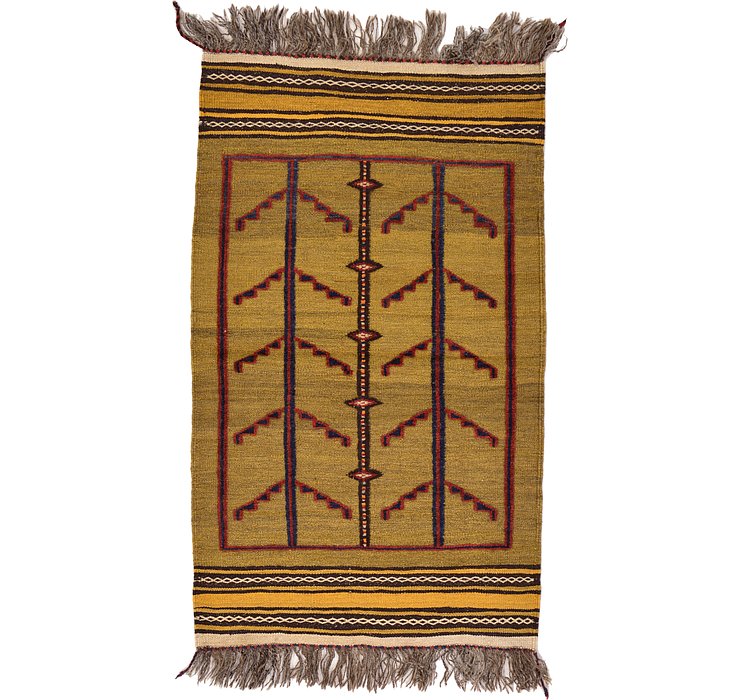 2' 5 x 4' Kilim Afghan Rug