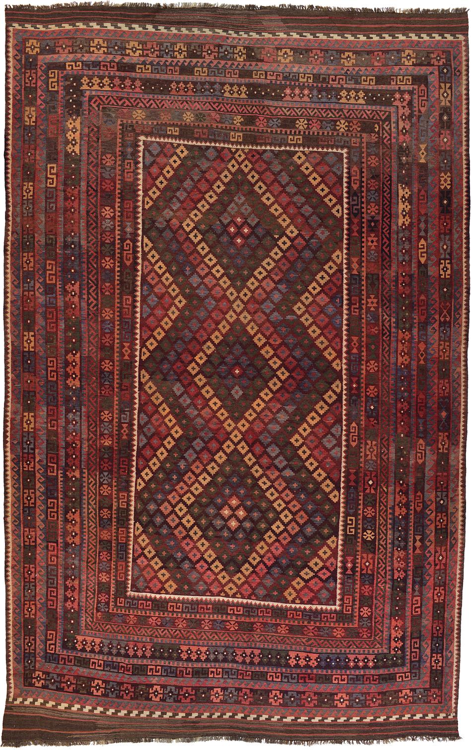 Burgundy 9 10 X 15 6 Kilim Maymana Rug Area Rugs Erugs