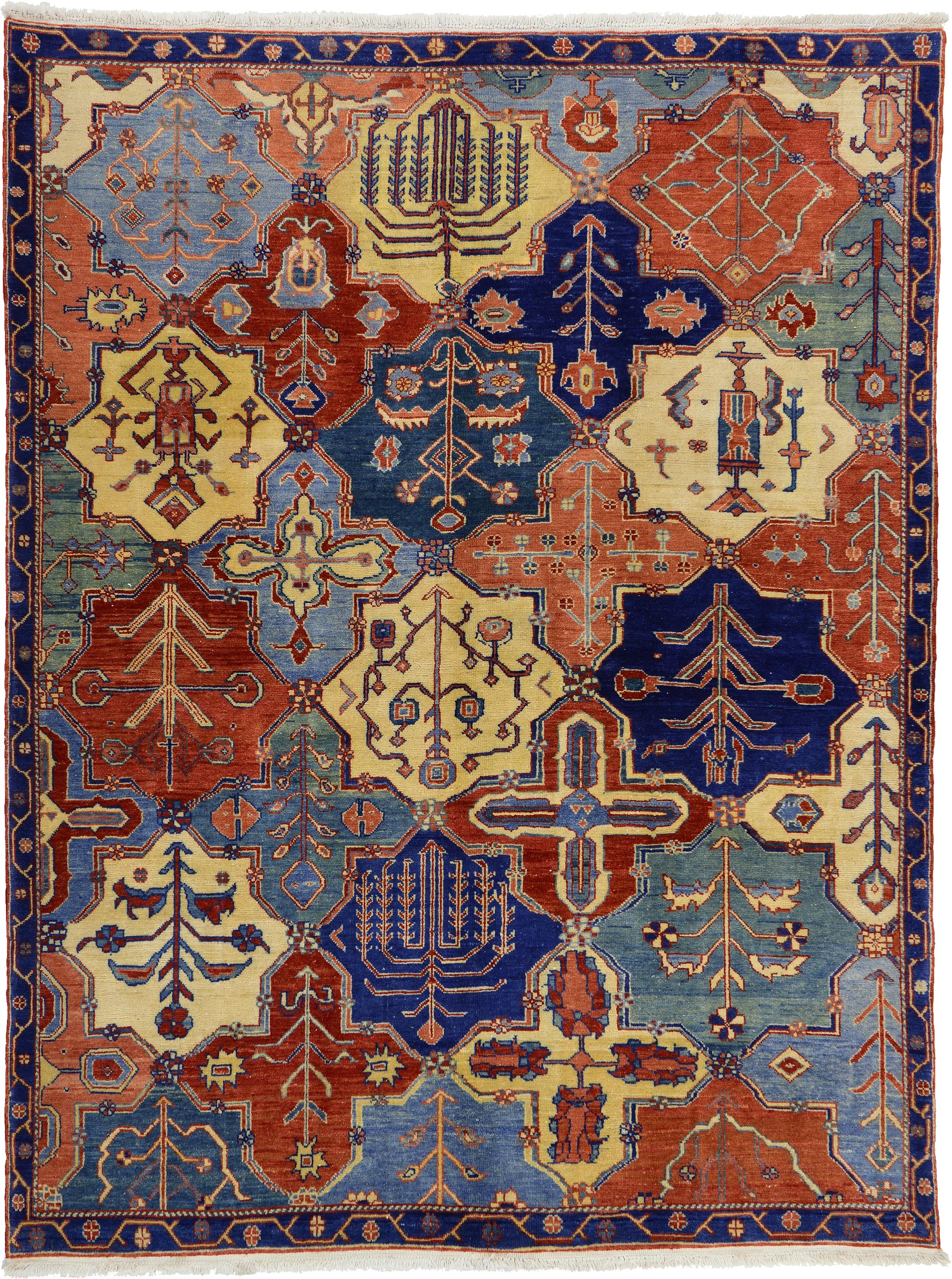 Multicolor 6' 4 x 8' 4 Bakhtiar Oriental Rug eSaleRugs