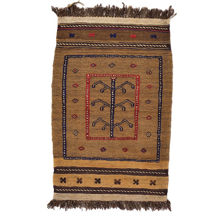 2' 5 x 3' 9 Kilim Afghan Rug