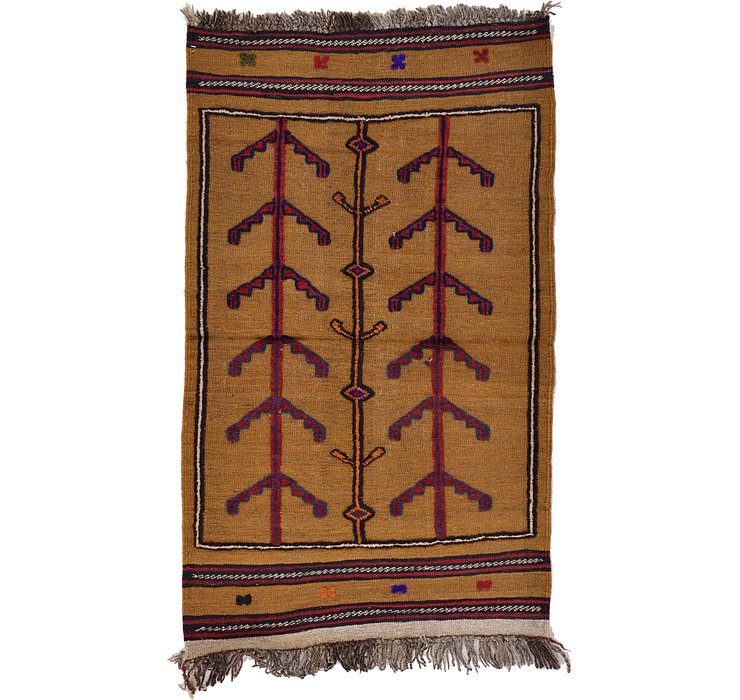 2' 6 x 4' 1 Kilim Afghan Rug