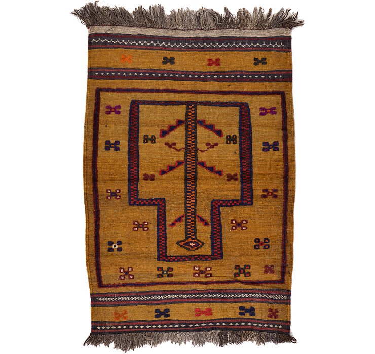 2' 9 x 3' 11 Kilim Afghan Rug