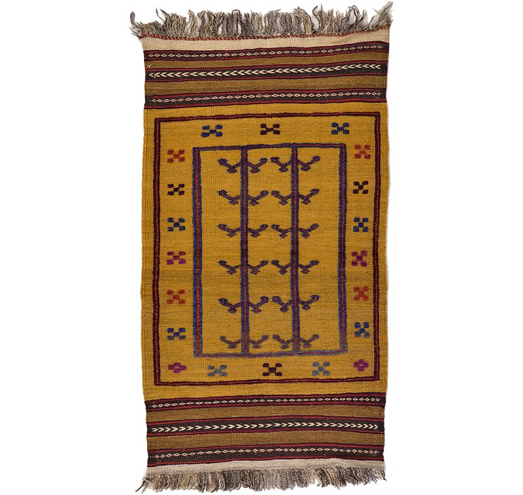 2' 5 x 4' 5 Kilim Afghan Rug