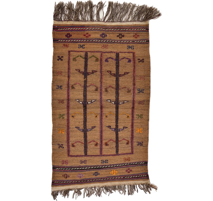2' 7 x 4' 7 Kilim Afghan Rug