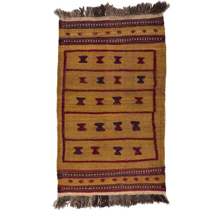 2' 7 x 4' 3 Kilim Afghan Rug