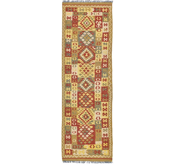 3' 1 x 9' 8 Kilim Maymana Runner Rug