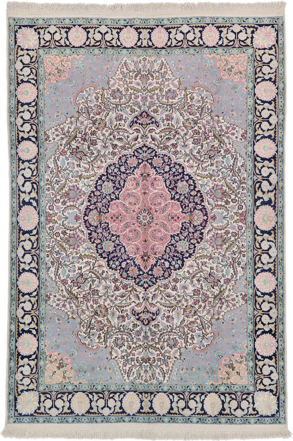 Cream 6' x 9' Kashmir Oriental Rug Oriental Rugs eSaleRugs