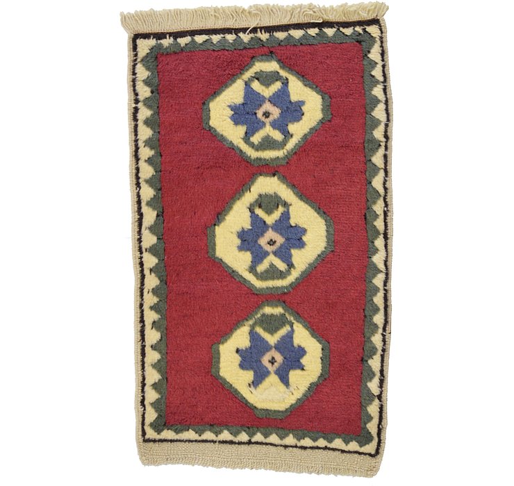 HandKnotted 1' 9 x 2' 11 Kars Rug