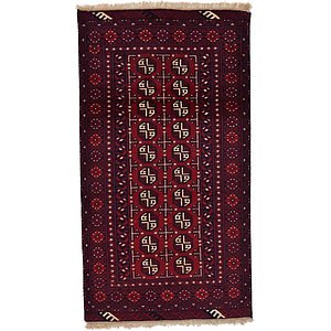 Unique Loom 3' 4 x 6' 1 Afghan Akhche Rug