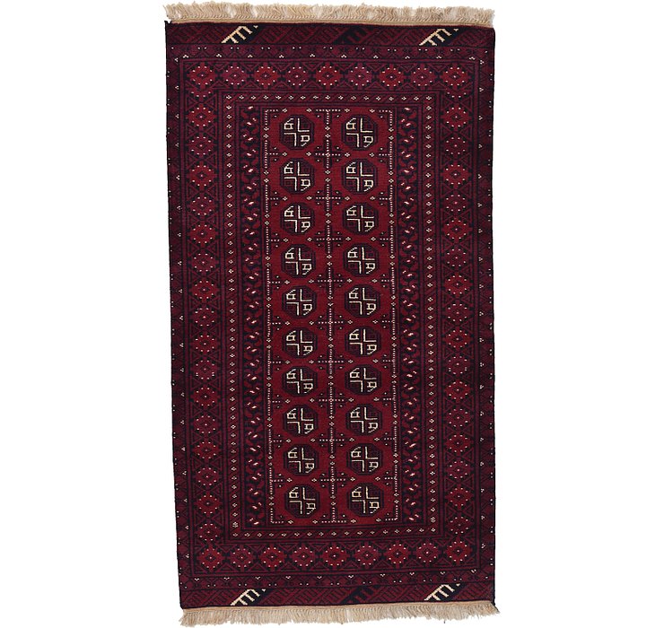 3' 3 x 6' Afghan Akhche Rug