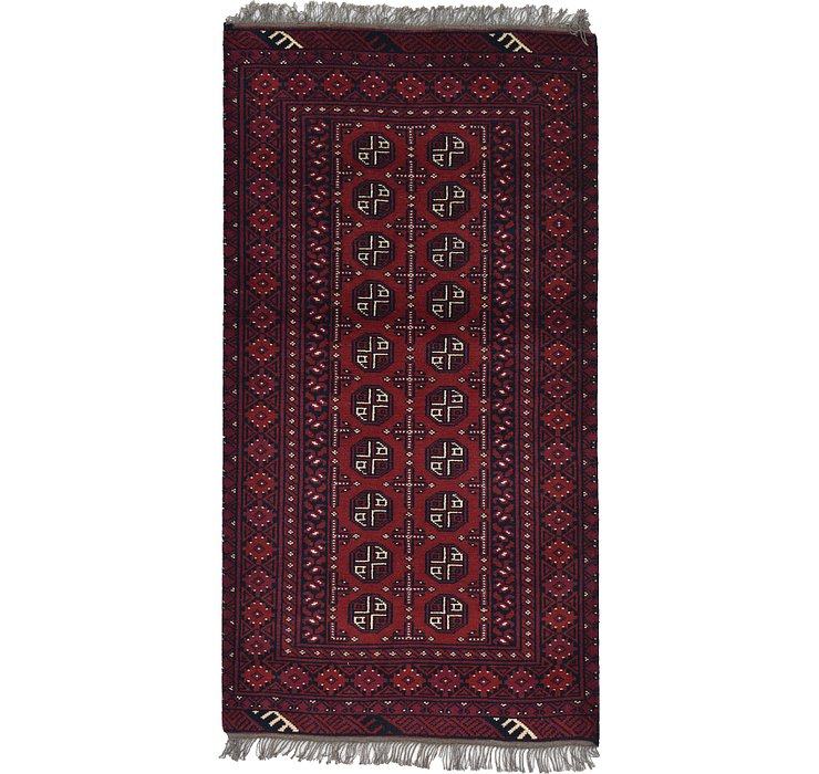 3' 4 x 6' 5 Afghan Akhche Rug
