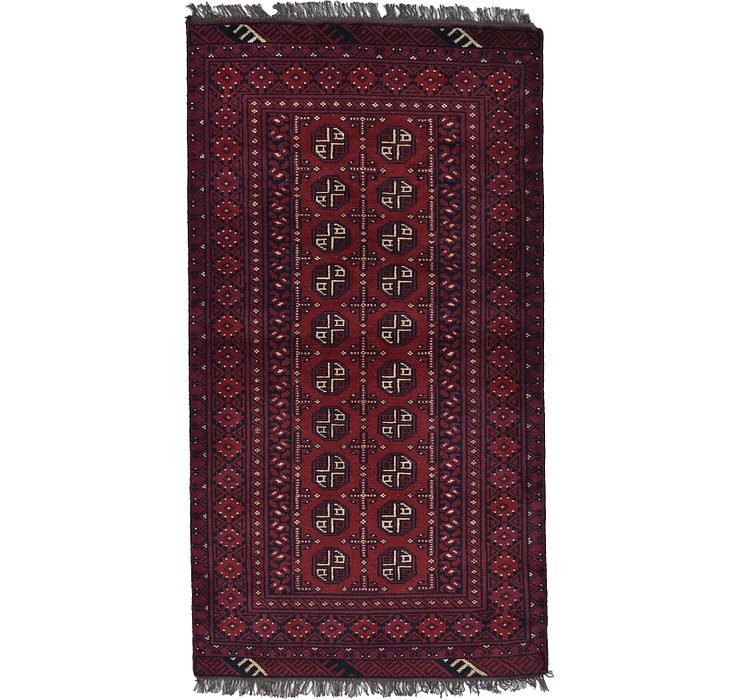 3' 5 x 6' 4 Afghan Akhche Rug