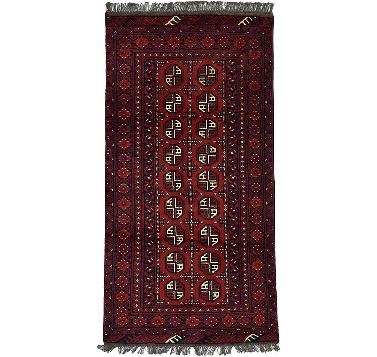 3' 3 x 6' 3 Afghan Akhche Rug
