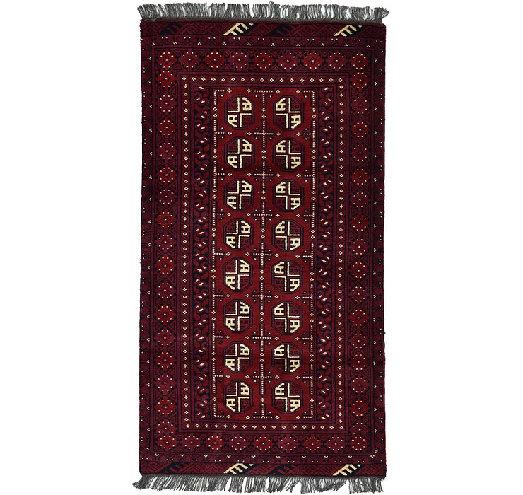 3' 3 x 6' Afghan Akhche Rug