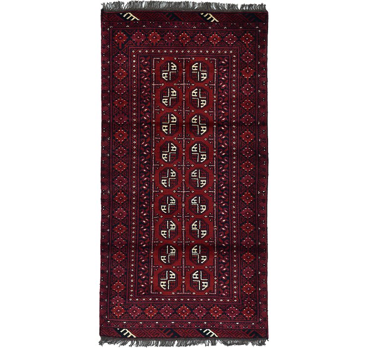 3' 2 x 6' 3 Afghan Akhche Rug