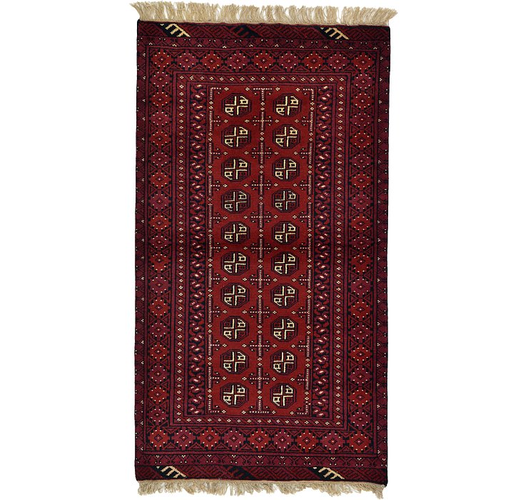 3' 4 x 6' Afghan Akhche Rug