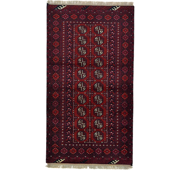 3' 4 x 6' Afghan Akhche Rug