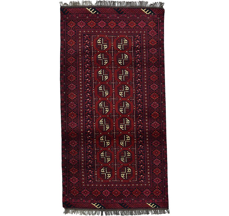 3' 3 x 6' 5 Afghan Akhche Rug