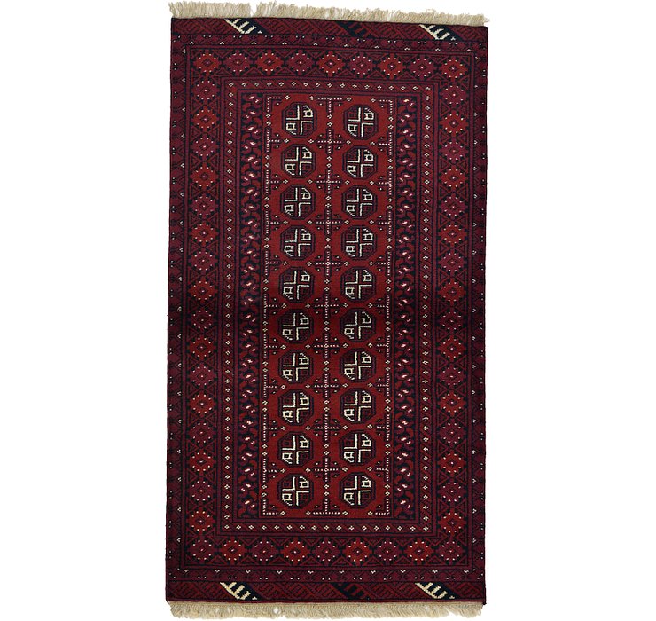 3' 4 x 6' Afghan Akhche Rug