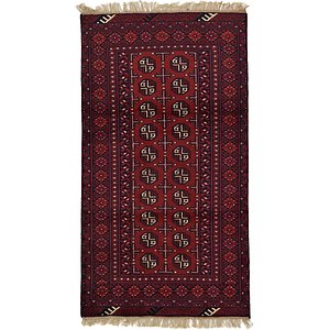 Unique Loom 3' 4 x 6' 1 Afghan Akhche Rug
