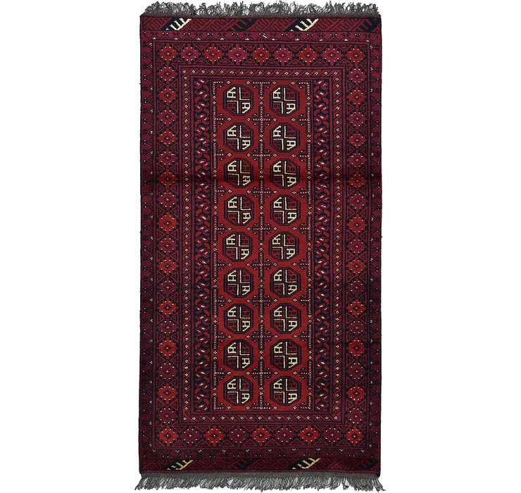 3' 3 x 6' 2 Afghan Akhche Rug