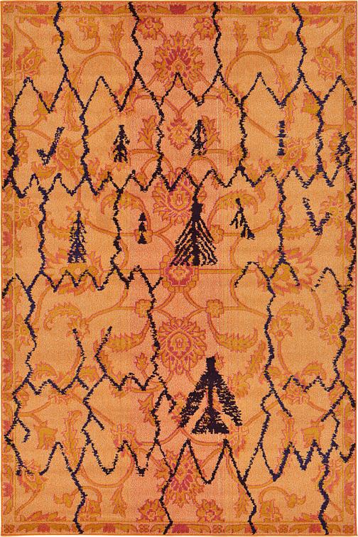 Orange 6' 7 x 10' Tangier Rug Area Rugs Rugs.ca