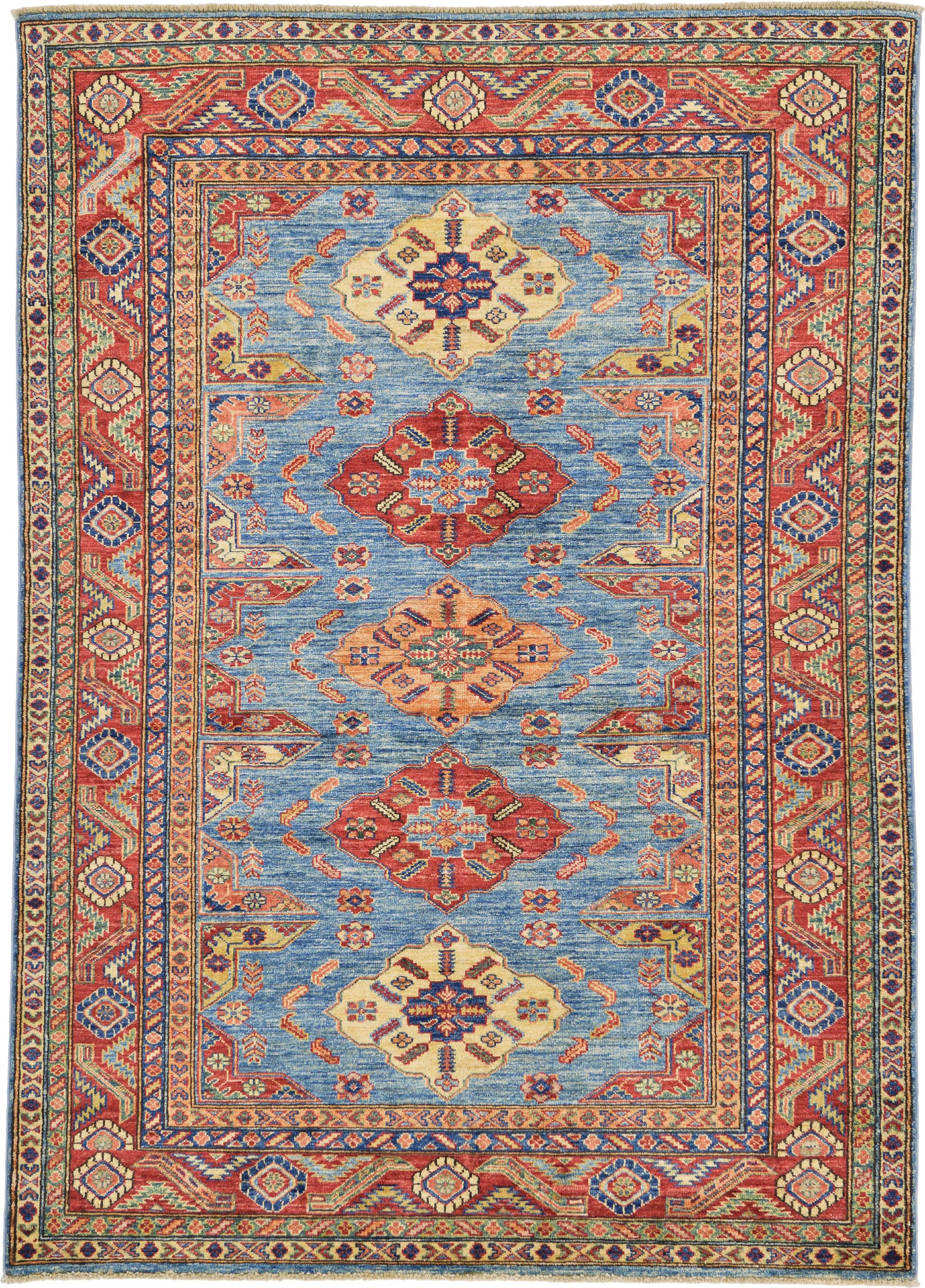 Light Blue 4' 11 x 6' 10 Kazak Oriental Rug eSaleRugs