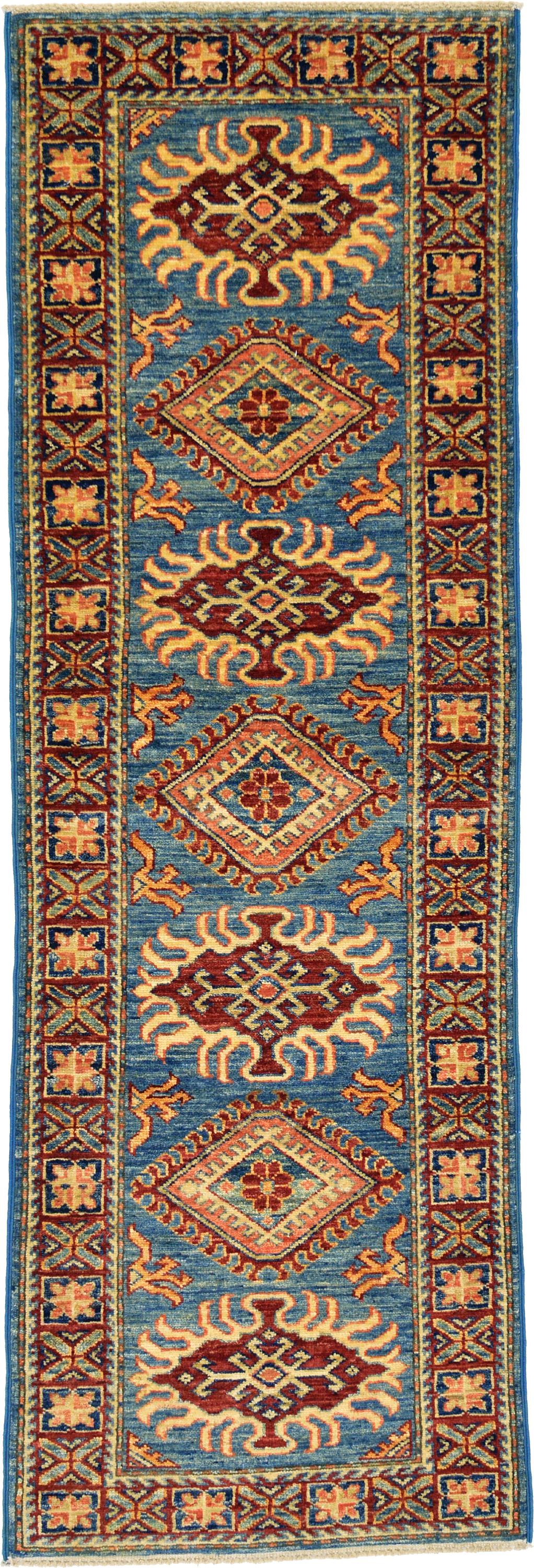 Light Blue 1' 11 x 5' 9 Kazak Oriental Runner Rug eSaleRugs