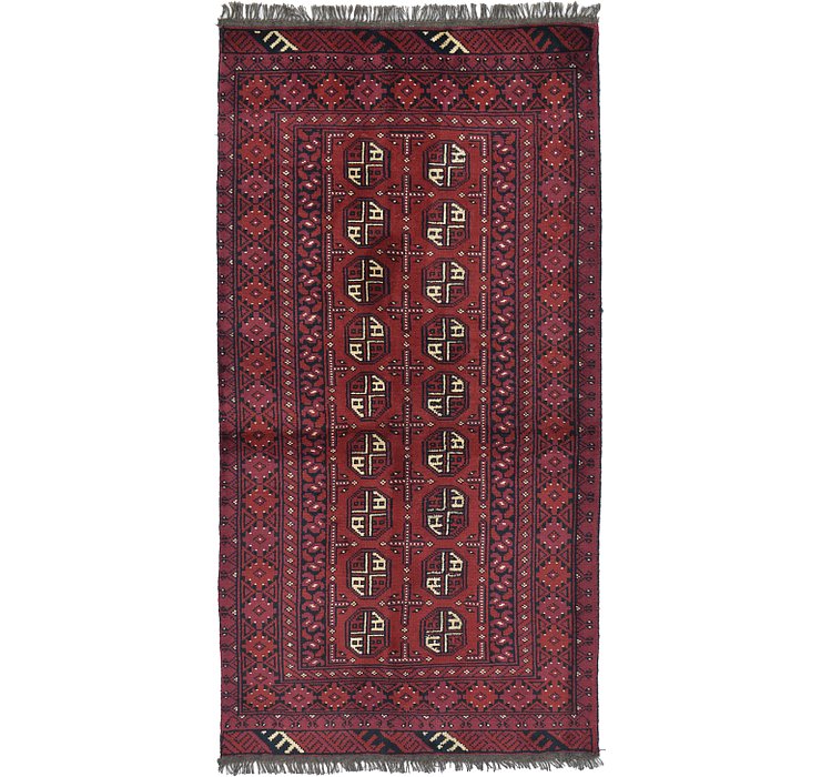 3' 3 x 6' 4 Afghan Akhche Rug