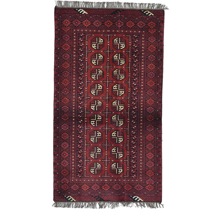3' 4 x 6' Afghan Akhche Rug