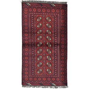 HandKnotted 3' 4 x 6' Afghan Akhche Rug