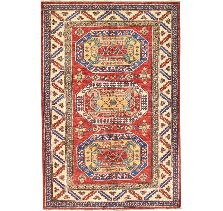 4' 2 x 6' 2 Kazak Oriental Rug