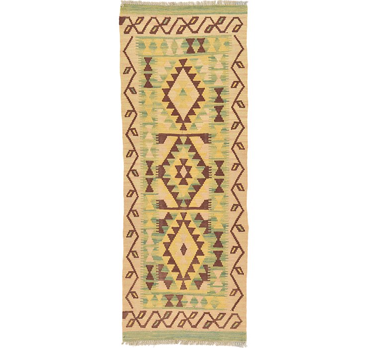 1' 11 x 5' Kilim Maymana Runner Rug