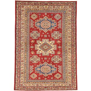 Unique Loom 5' 8 x 8' Kazak Oriental Rug