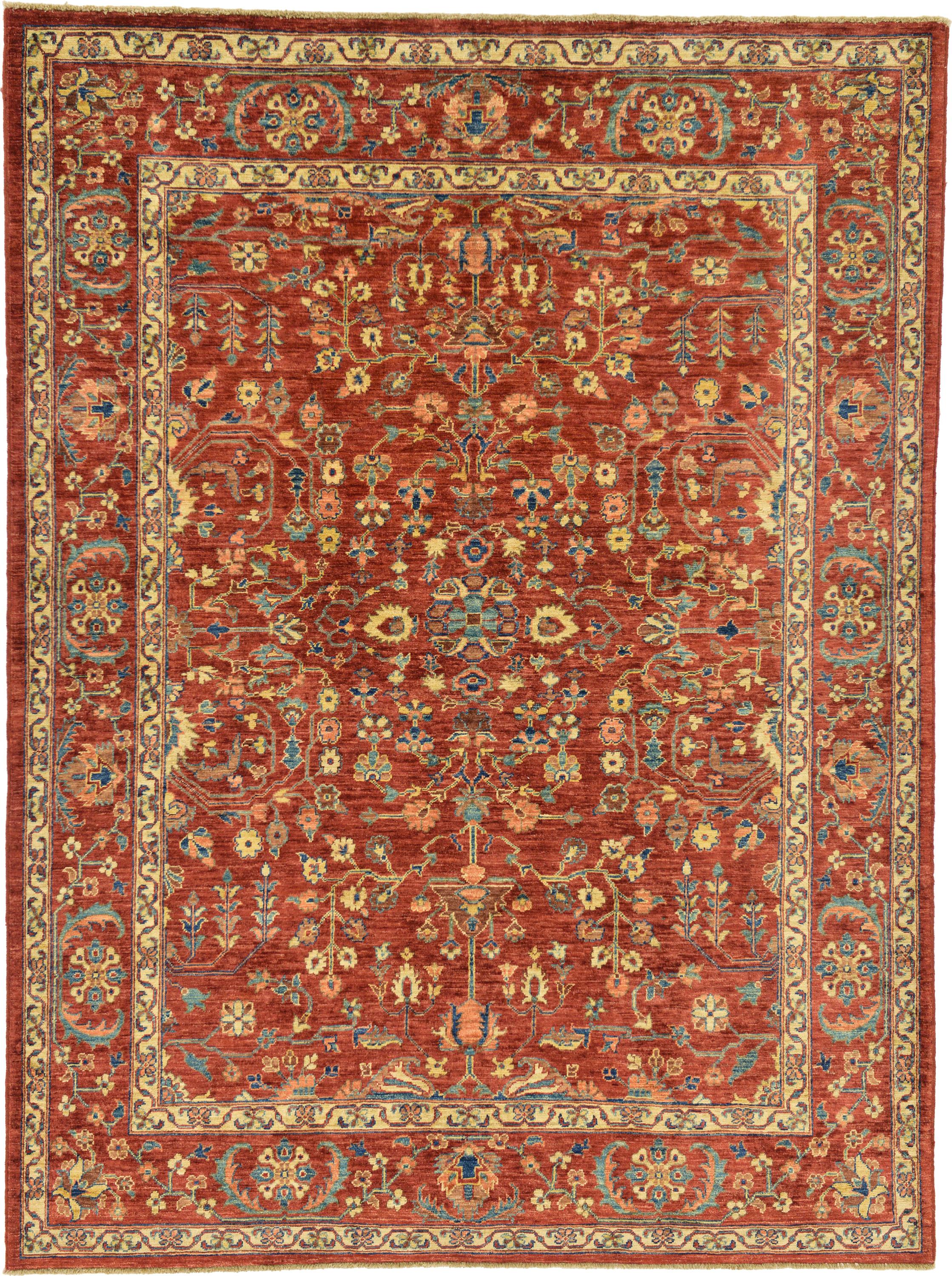 Rust Red 6' x 8' Ariana Ziegler Oriental Rug eSaleRugs