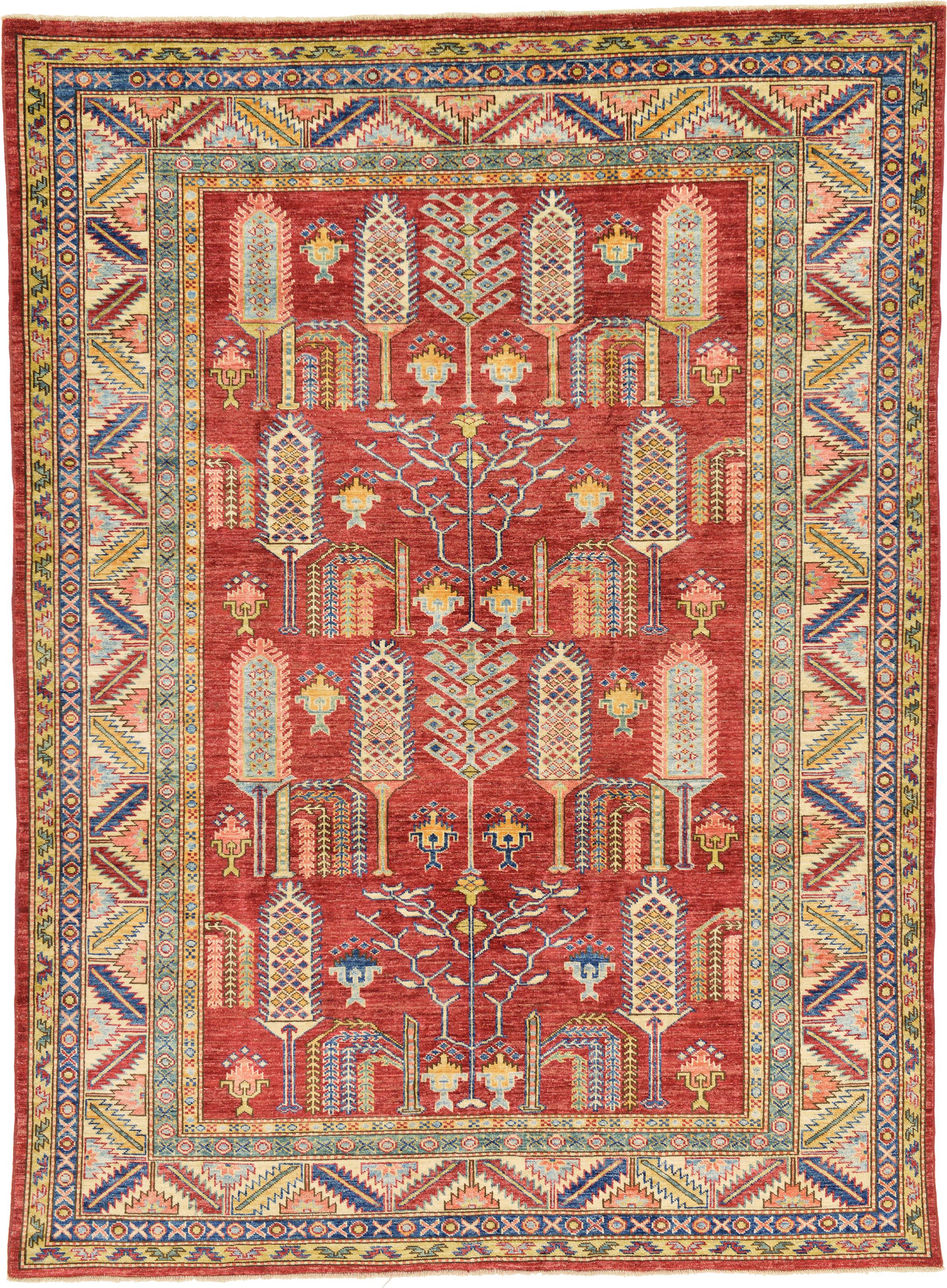 Red 6' x 8' Kazak Oriental Rug eSaleRugs