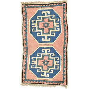 HandKnotted 1' 9 x 3' Kars Rug