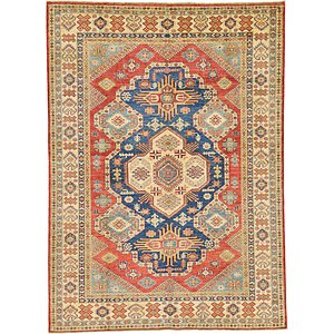 Unique Loom 5' 10 x 8' Kazak Oriental Rug